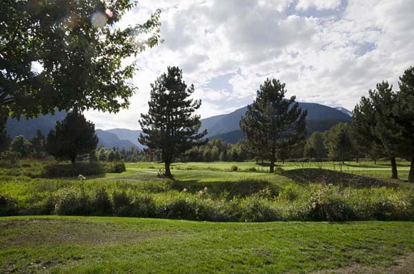 Golf camp in ex Ucwalmicw Reserve, Mount Currie, British Columbia, Canada